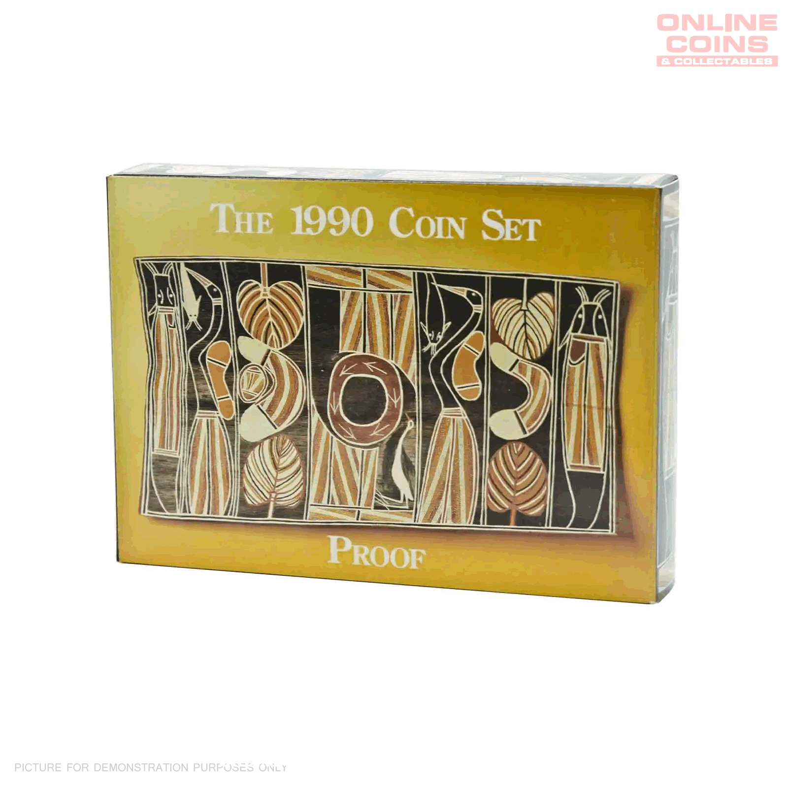 1990 Royal Australian Mint Eight Coin PROOF Year Set - Aboriginal Motif